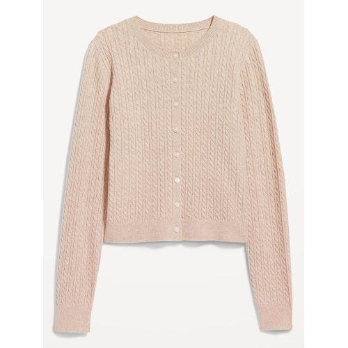 올드네이비 SoSoft Cable Crop Cardigan Sweater