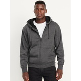 Sherpa-Lined Zip Hoodie