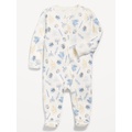 2-Way-Zip Printed Sleep & Play Footed One-Piece for Baby