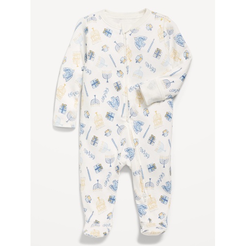 올드네이비 2-Way-Zip Printed Sleep & Play Footed One-Piece for Baby