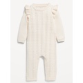 Sweater-Knit Ruffled One-Piece for Baby