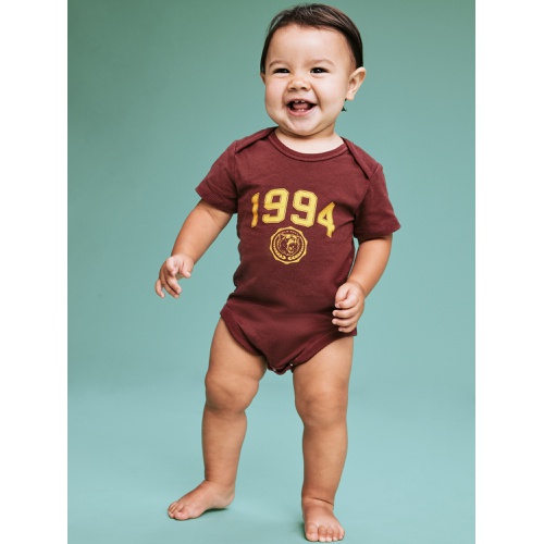 올드네이비 94 Short-Sleeve Logo-Graphic Bodysuit for Baby