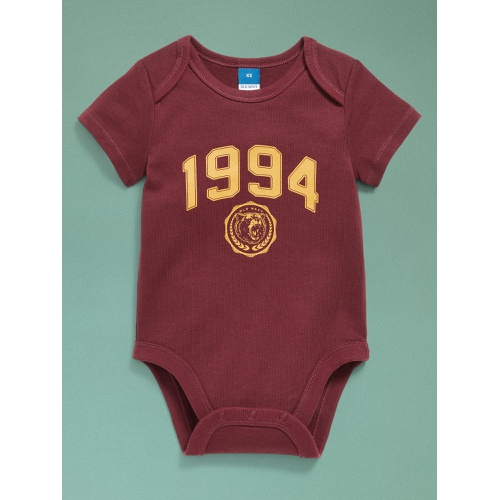 올드네이비 94 Short-Sleeve Logo-Graphic Bodysuit for Baby