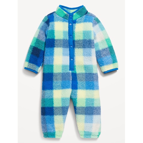 올드네이비 Cozy Printed Sherpa Snap-Button One-Piece for Baby