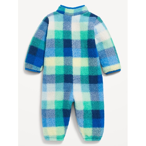 올드네이비 Cozy Printed Sherpa Snap-Button One-Piece for Baby