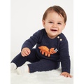 SoSoft Crew-Neck Graphic Sweater and Bottoms Set for Baby