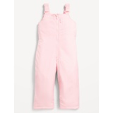 Water-Resistant Snow-Bib Overalls for Toddler Girls