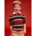 94 Long-Sleeve Rugby Stripe Polo Shirt for Toddler Boys