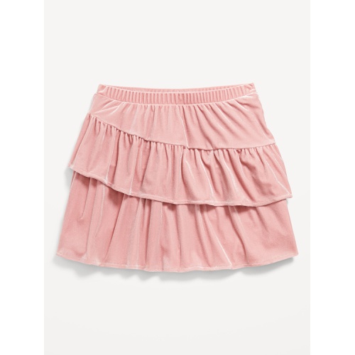 올드네이비 Tiered Ruffled Velvet Skirt for Girls