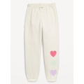 High-Waisted Cinched-Hem Graphic Jogger Sweatpants for Girls