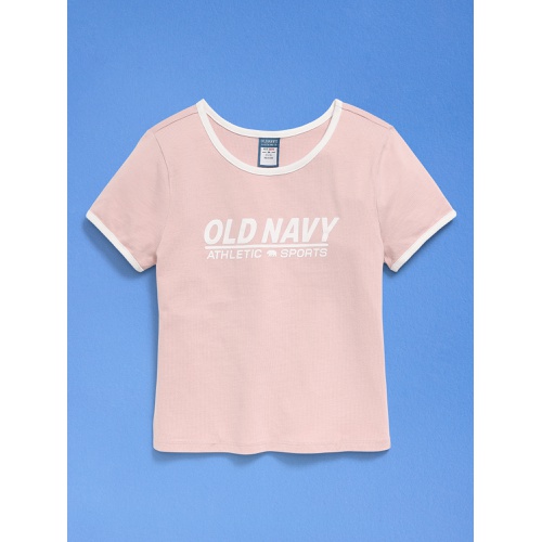 올드네이비 94 Short-Sleeve Logo-Graphic T-Shirt for Girls