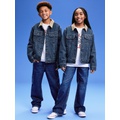 94 Gender-Neutral Corduroy-Trim Jean Trucker Jacket for Kids