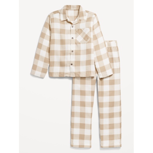 올드네이비 Gender-Neutral Printed Button-Front Pajama Set for Kids