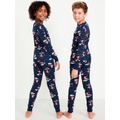 Gender-Neutral Graphic Snug-Fit Pajama Set for Kids