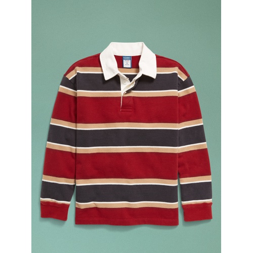 올드네이비 94 Long-Sleeve Rugby Stripe Polo Shirt for Boys