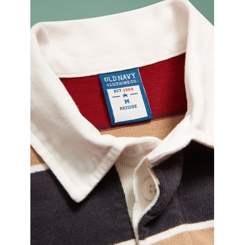 올드네이비 94 Long-Sleeve Rugby Stripe Polo Shirt for Boys