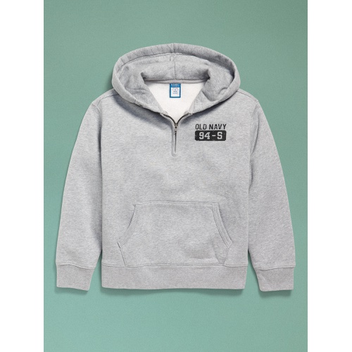 올드네이비 94 Gender-Neutral Half-Zip Logo-Graphic Hoodie for Kids