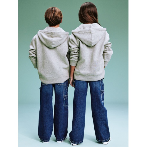 올드네이비 94 Gender-Neutral Half-Zip Logo-Graphic Hoodie for Kids