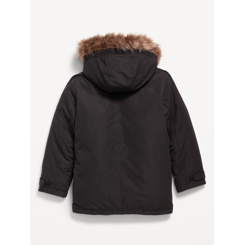 올드네이비 Water-Resistant Sherpa-Lined Hooded Parka Coat for Boys