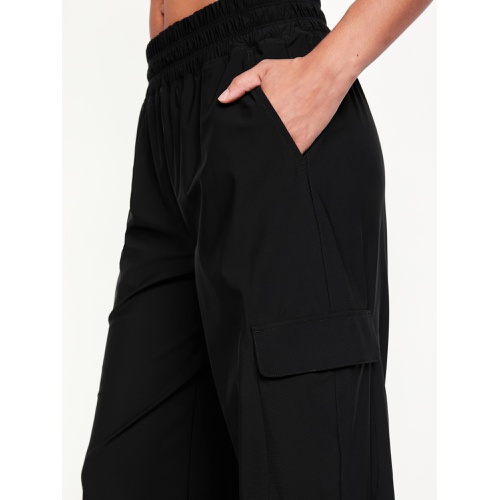 올드네이비 High-Waisted SleekTech Wide-Leg Cargo Pants