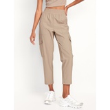 High-Waisted SleekTech Cargo Ankle Pants Hot Deal