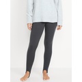 High-Waisted Fleece-Lined Stirrup Leggings