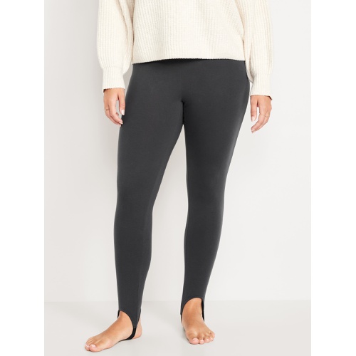 올드네이비 High-Waisted Fleece-Lined Stirrup Leggings