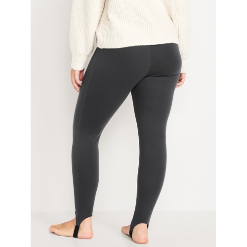 올드네이비 High-Waisted Fleece-Lined Stirrup Leggings