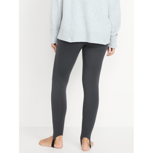 올드네이비 High-Waisted Fleece-Lined Stirrup Leggings