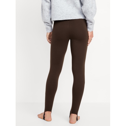 올드네이비 High-Waisted Fleece-Lined Stirrup Leggings