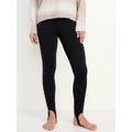 High-Waisted Fleece-Lined Stirrup Leggings