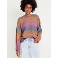 Cozy Crew-Neck Ombre Sweater