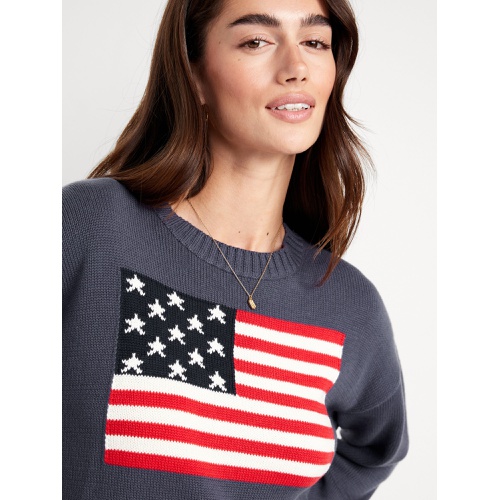 올드네이비 Flag-Graphic Sweater