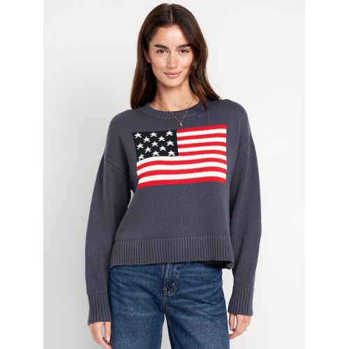 올드네이비 Flag-Graphic Sweater