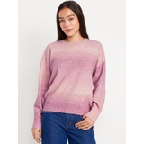 Cozy Crew-Neck Ombre Sweater