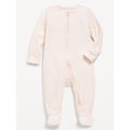 Velour 2-Way-Zip Sleep & Play Footed One-Piece for Baby