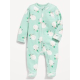 2-Way-Zip Sleep & Play Microfleece Footed One-Piece for Baby