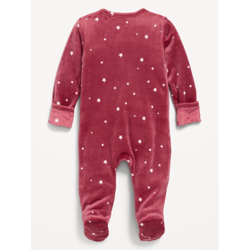 올드네이비 Velvet 2-Way-Zip Sleep & Play Footed One-Piece for Baby