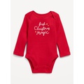 Unisex Long-Sleeve Graphic Bodysuit for Baby