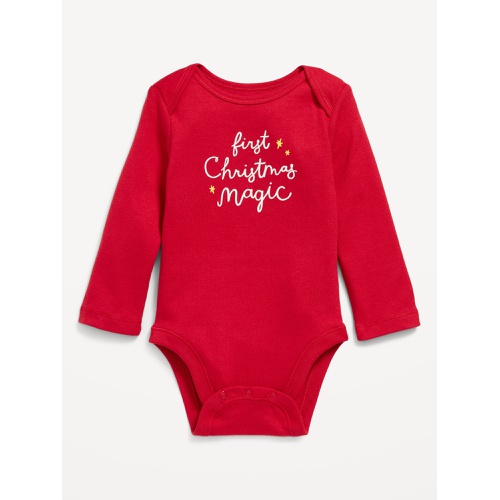 올드네이비 Unisex Long-Sleeve Graphic Bodysuit for Baby