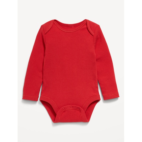 올드네이비 Unisex Long-Sleeve Ribbed Bodysuit for Baby