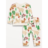 Printed Crew-Neck Sweatshirt and Sweatpants Set for Baby Hot Deal