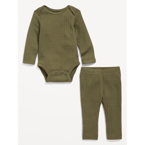 올드네이비 Jacquard-Knit Bodysuit and Leggings Set for Baby Hot Deal