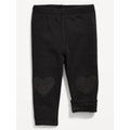 Cozy Fleece-Lined Knee-Patch Leggings for Baby