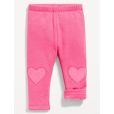 Cozy Fleece-Lined Knee-Patch Leggings for Baby