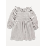 Ruffled Smocked Velvet Dress for Baby Hot Deal