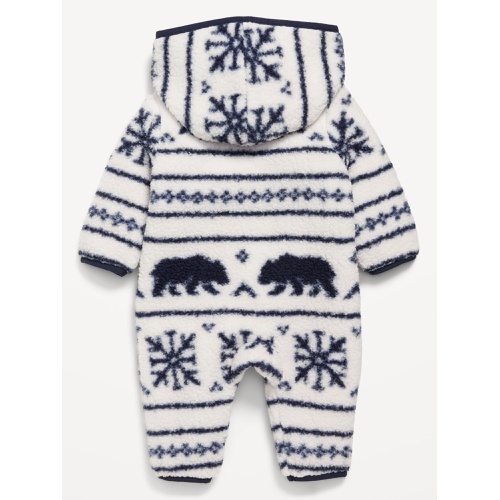 올드네이비 Printed Sherpa Hooded One-Piece for Baby