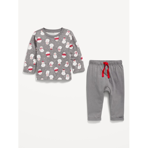 올드네이비 Printed Long-Sleeve T-Shirt and Pants Set for Baby