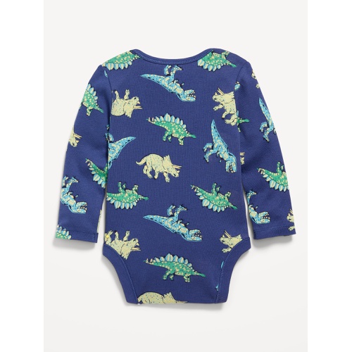 올드네이비 Long-Sleeve Printed Bodysuit for Baby Hot Deal