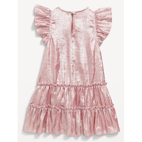 올드네이비 Shiny Flutter-Sleeve Tiered Dress for Toddler Girls Hot Deal